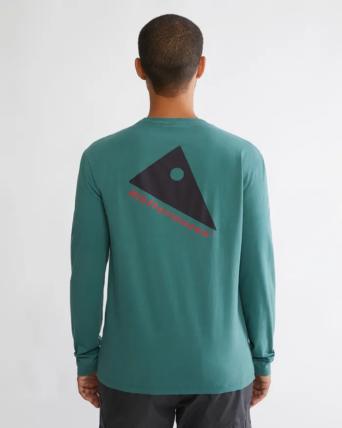 Runa Token Long Sleeve Tee Frost Green Men Klttermusen TShirts