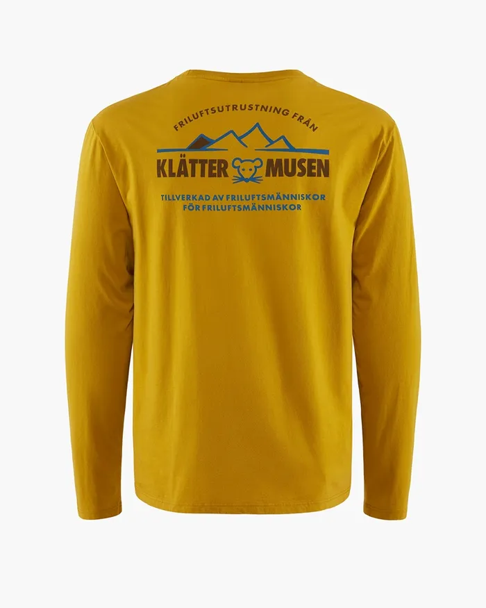 Runa Verkstad 1990 Long Sleeve Tee Gold Men Klttermusen TShirts