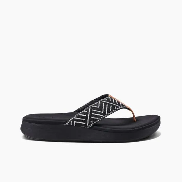 Sandals Women REEF Cushion Cloud Textile Black Geo