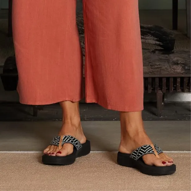 Sandals Women REEF Cushion Cloud Textile Black Geo