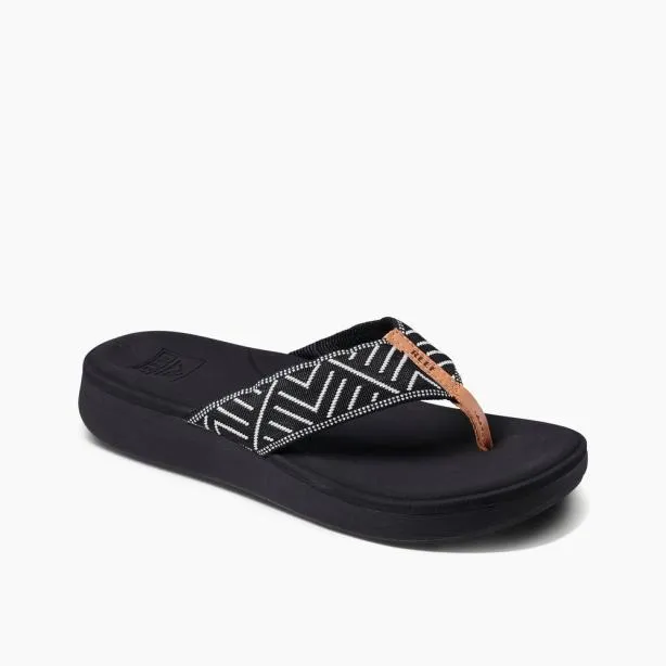 Sandals Women REEF Cushion Cloud Textile Black Geo