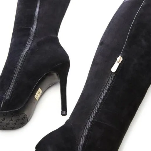 Savi Black Suede Women Moda In Pelle Black Boots Savi Black Suede Women Moda In Pelle Black Boots