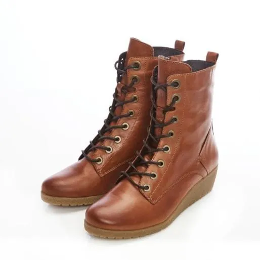 Selby Tan Leather Women Moda In Pelle Ankle Boots Selby Tan Leather Women Moda In Pelle Ankle Boots