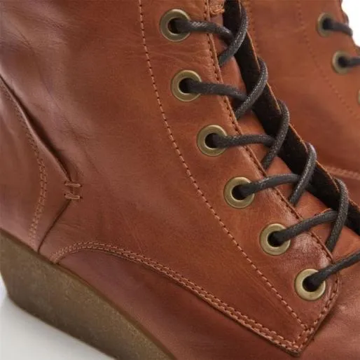 Selby Tan Leather Women Moda In Pelle Ankle Boots Selby Tan Leather Women Moda In Pelle Ankle Boots