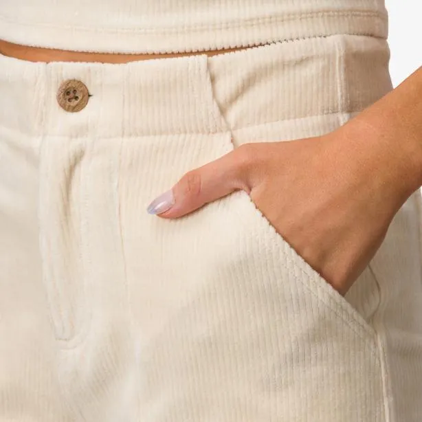 Sets Women REEF All Day Corduroy High Waist Short Fog