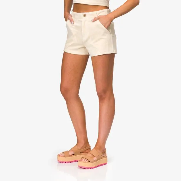 Sets Women REEF All Day Corduroy High Waist Short Fog