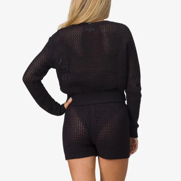 Sets Women REEF Mika Knit Cardigan Caviar