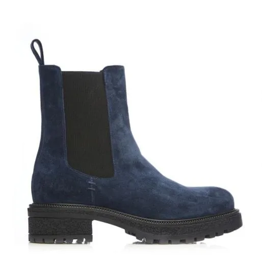Sh Adesso Navy Suede Women Moda In Pelle Ankle Boots Sh Adesso Navy Suede Women Moda In Pelle Ankle Boots