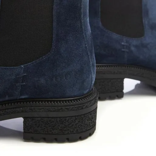 Sh Adesso Navy Suede Women Moda In Pelle Ankle Boots Sh Adesso Navy Suede Women Moda In Pelle Ankle Boots