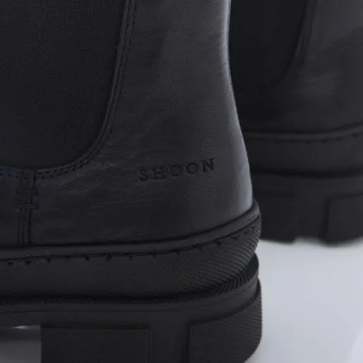 Sh Boulder Black Leather Women Moda In Pelle Ankle Boots Sh Boulder Black Leather Women Moda In Pelle Ankle Boots