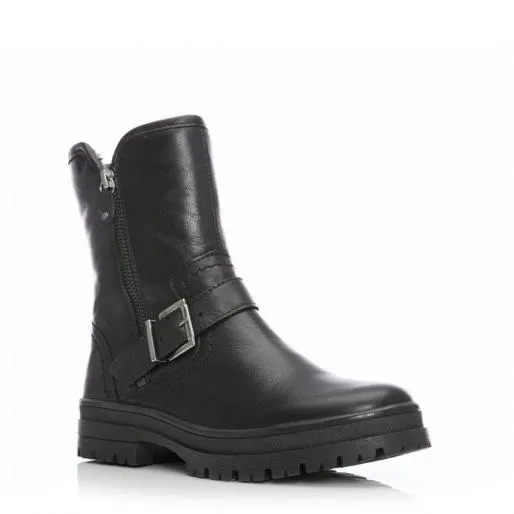 Sh Eifel Black Leather Women Moda In Pelle Ankle Boots Sh Eifel Black Leather Women Moda In Pelle Ankle Boots