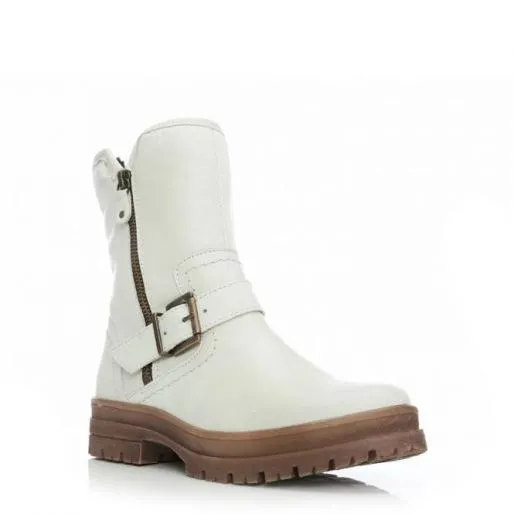 Sh Eifel Ice Leather Women Moda In Pelle White Boots Sh Eifel Ice Leather Women Moda In Pelle White Boots