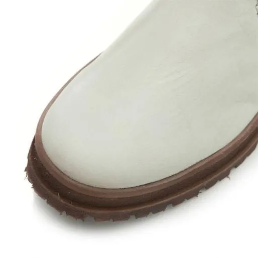 Sh Eifel Ice Leather Women Moda In Pelle White Boots Sh Eifel Ice Leather Women Moda In Pelle White Boots