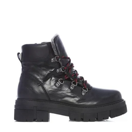 Sh Iceberg Black Leather Women Moda In Pelle Ankle Boots Sh Iceberg Black Leather Women Moda In Pelle Ankle Boots