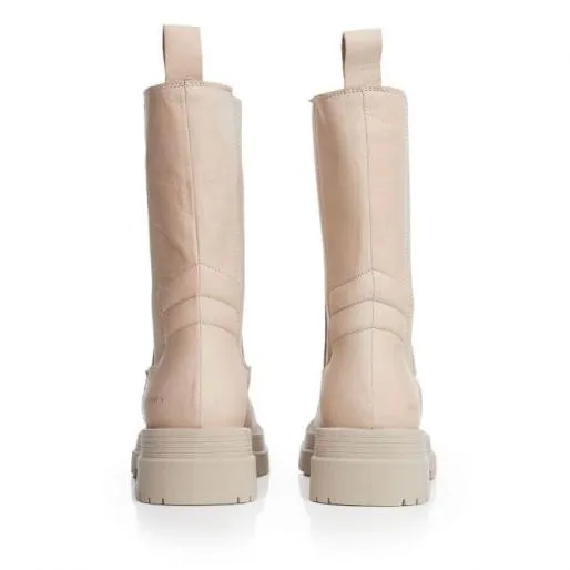 Sh Idiom Beige Leather Women Moda In Pelle Leather Boots Sh Idiom Beige Leather Women Moda In Pelle Leather Boots