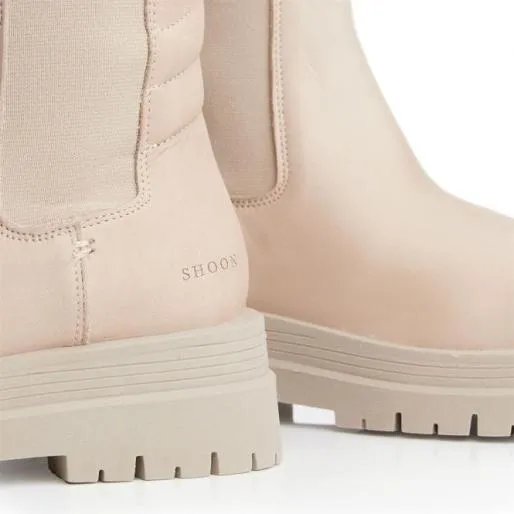 Sh Idiom Beige Leather Women Moda In Pelle Leather Boots Sh Idiom Beige Leather Women Moda In Pelle Leather Boots