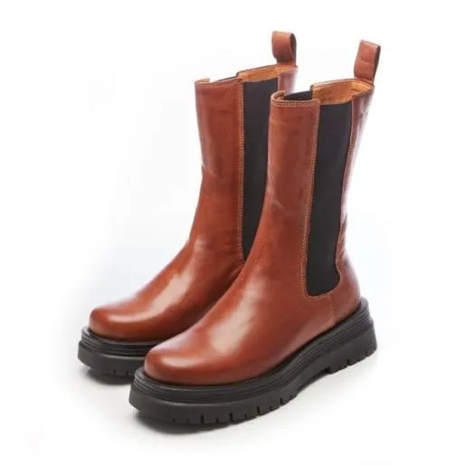 Sh Idiom Tan Leather Women Moda In Pelle Leather Boots Sh Idiom Tan Leather Women Moda In Pelle Leather Boots