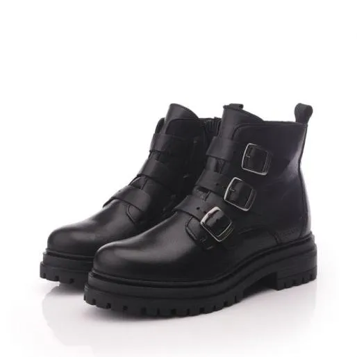 Sh Iguacu Black Leather Women Moda In Pelle Ankle Boots Sh Iguacu Black Leather Women Moda In Pelle Ankle Boots
