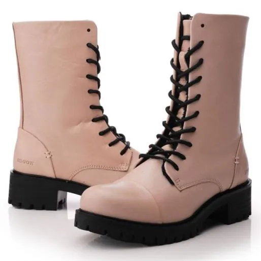 Sh Illona Cream Leather Women Moda In Pelle Ankle Boots Sh Illona Cream Leather Women Moda In Pelle Ankle Boots