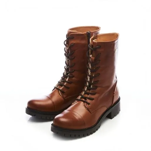 Sh Illona Tan Leather Women Moda In Pelle Ankle Boots Sh Illona Tan Leather Women Moda In Pelle Ankle Boots
