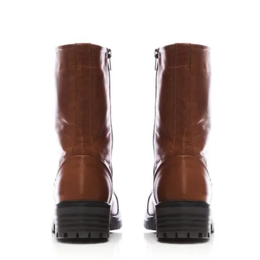 Sh Illona Tan Leather Women Moda In Pelle Ankle Boots Sh Illona Tan Leather Women Moda In Pelle Ankle Boots