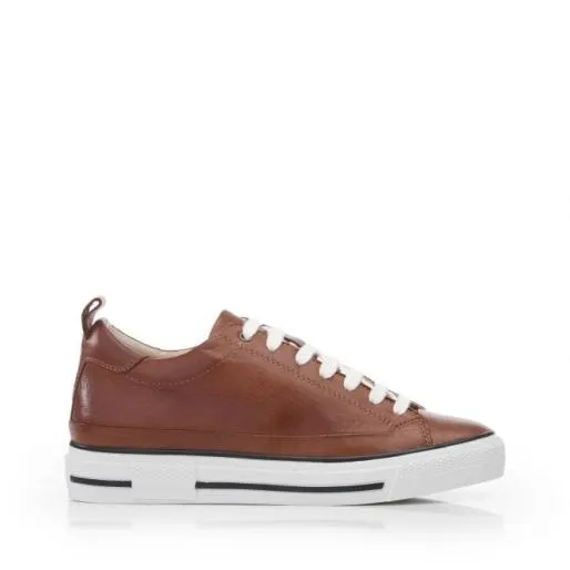 Sh Ilmore Tan Leather Women Moda In Pelle Casual Shoes And Trainers