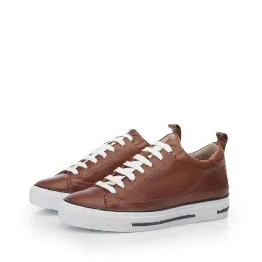 Sh Ilmore Tan Leather Women Moda In Pelle Casual Shoes And Trainers