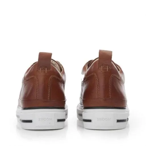 Sh Ilmore Tan Leather Women Moda In Pelle Casual Shoes And Trainers