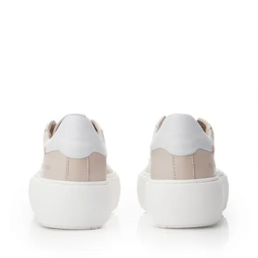 Sh Invert Nude Leather Women Moda In Pelle Casual Trainers Sh Invert Nude Leather Women Moda In Pelle Casual Trainers