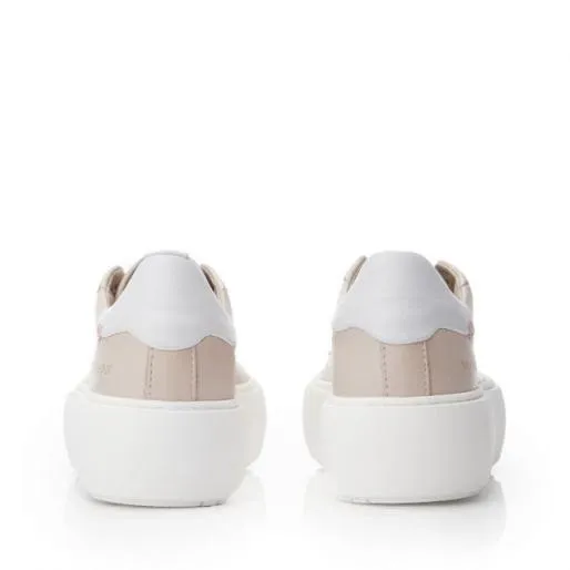 Sh Invert Nude Leather Women Moda In Pelle Casual Trainers Sh Invert Nude Leather Women Moda In Pelle Casual Trainers
