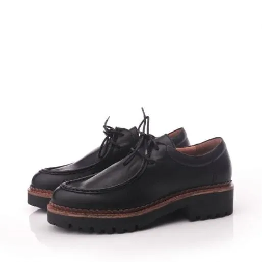 Sh Iota Black Leather Women Moda In Pelle Brogues And Loafers Sh Iota Black Leather Women Moda In Pelle Brogues And Loafers