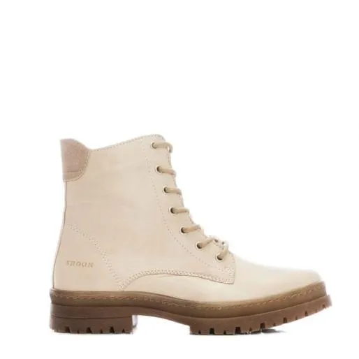 Sh Irlam Cream Leather Women Moda In Pelle Leather Boots Sh Irlam Cream Leather Women Moda In Pelle Leather Boots