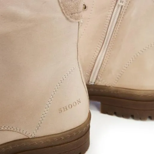 Sh Irlam Cream Leather Women Moda In Pelle Leather Boots Sh Irlam Cream Leather Women Moda In Pelle Leather Boots