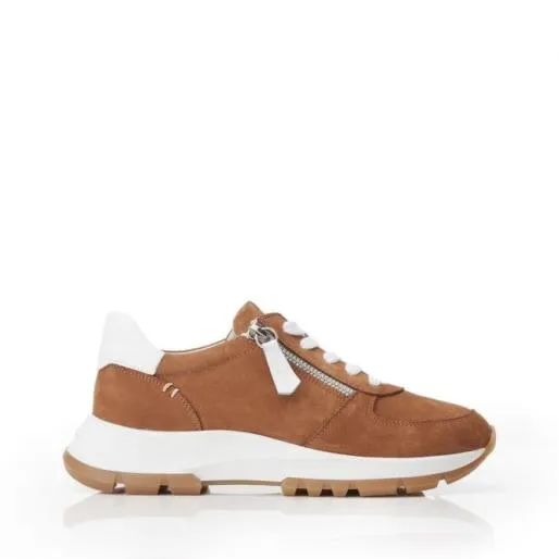 Sh Iruba Tan Nubuck Women Moda In Pelle Chunky Trainers
