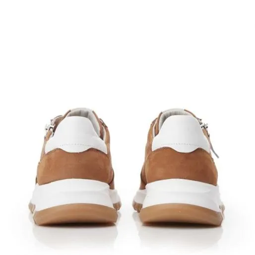 Sh Iruba Tan Nubuck Women Moda In Pelle Chunky Trainers Sh Iruba Tan Nubuck Women Moda In Pelle Chunky Trainers