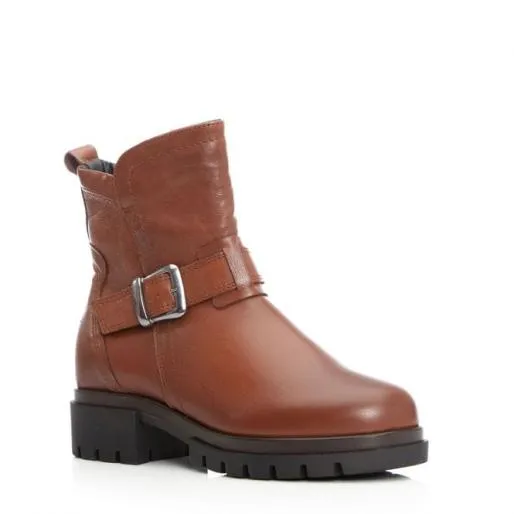 Sh Ruckus Tan Leather Women Moda In Pelle Ankle Boots Sh Ruckus Tan Leather Women Moda In Pelle Ankle Boots