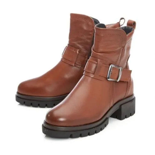 Sh Ruckus Tan Leather Women Moda In Pelle Ankle Boots Sh Ruckus Tan Leather Women Moda In Pelle Ankle Boots