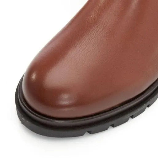 Sh Ruckus Tan Leather Women Moda In Pelle Ankle Boots Sh Ruckus Tan Leather Women Moda In Pelle Ankle Boots