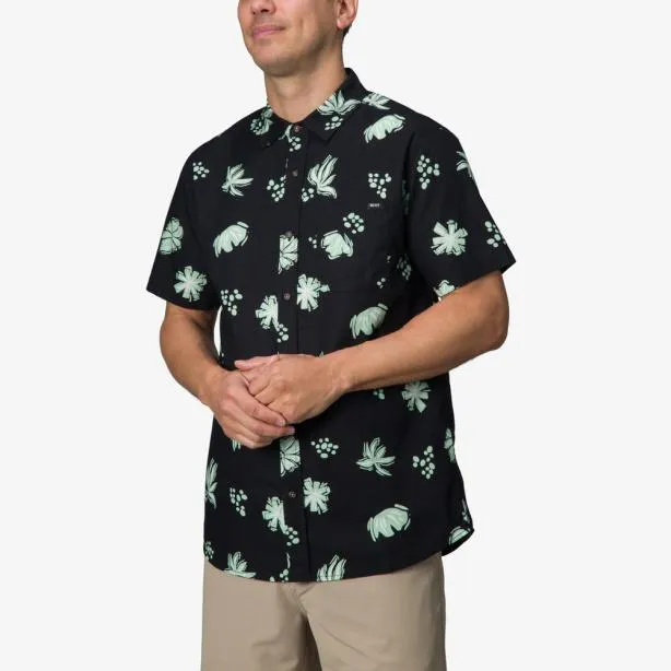 Shirts Men REEF Lawson Short Sleeve Shirt Caviar
