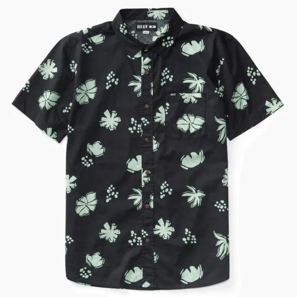 Shirts Men REEF Lawson Short Sleeve Shirt Caviar