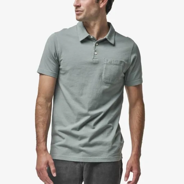 Shirts Men REEF Walker Short Sleeve Polo Chinois Green