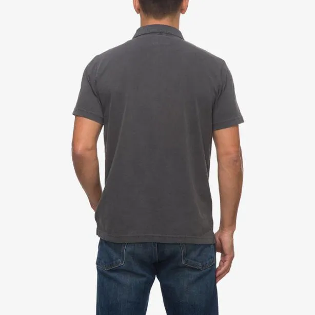 Shirts Men REEF Walker Short Sleeve Polo Pirate Blk