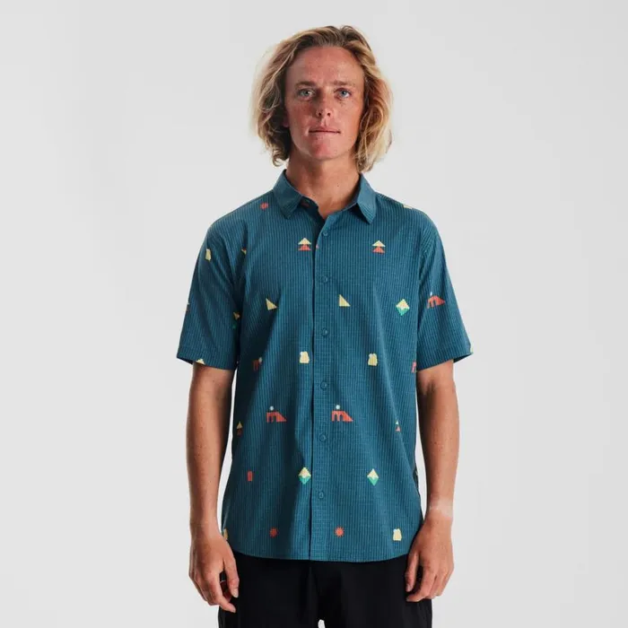 Shirts Men Roark Bless Up Breathable Stretch Shirt Costa