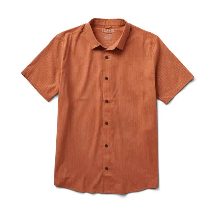 Shirts Men Roark Bless Up Breathable Stretch Shirt Rust