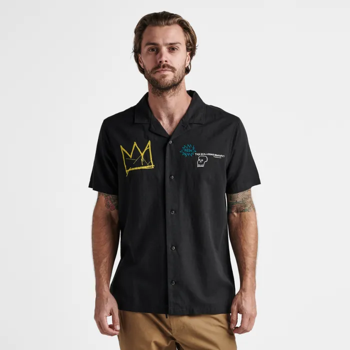 Shirts Men Roark Gonzo Camp Collar Shirt Basquiat