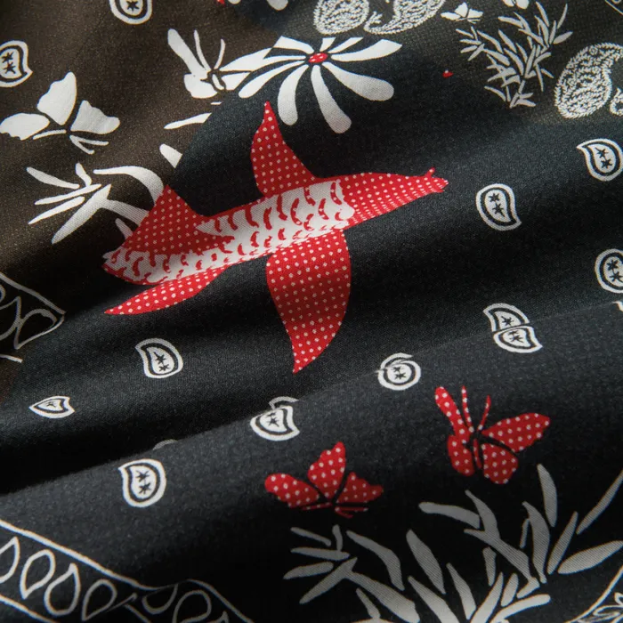 Shirts Men Roark Gonzo Camp Collar Shirt Hachimaki Black