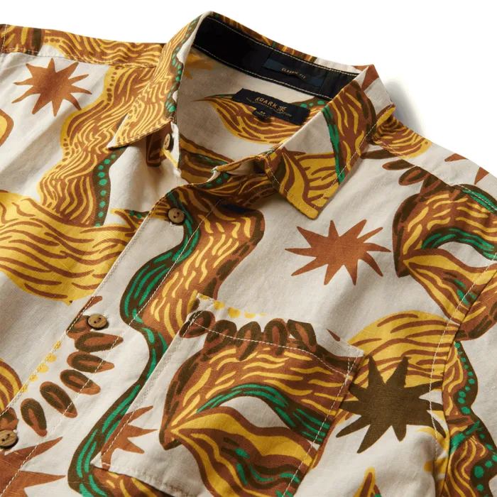 Shirts Men Roark Journey Shirt Grotta Magica Almond