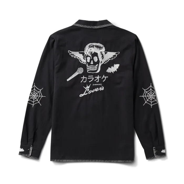 Shirts Men Roark Karaoke Lovers Long Sleeve Shirt Karaoke Black