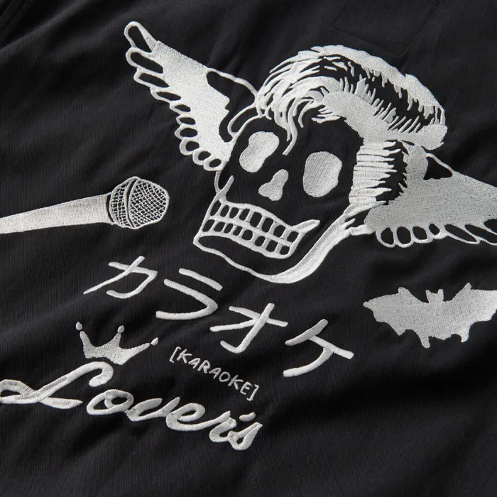 Shirts Men Roark Karaoke Lovers Long Sleeve Shirt Karaoke Black