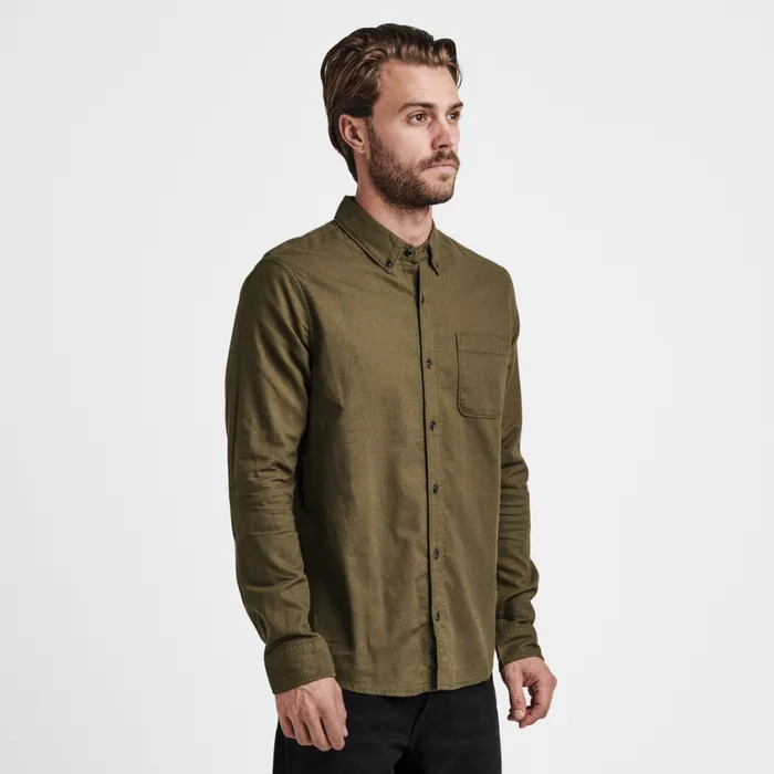 Shirts Men Roark Scholar Long Sleeve Shirt Military